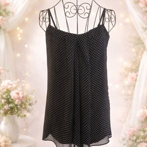 New York & Company Black Dress with White Dots
